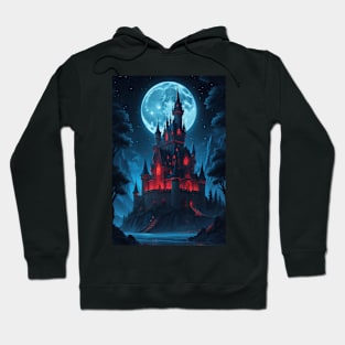 gothic castle at night Hoodie